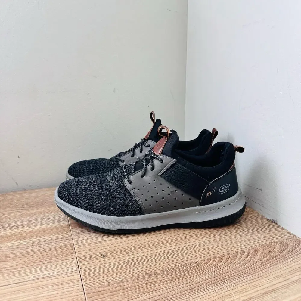 Skechers Delson Camben Gray Sneakers Men’s Size 10